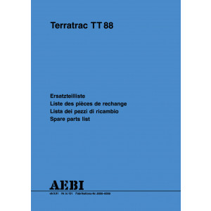 Aebi TT88 Terratrac Ersatzteilliste