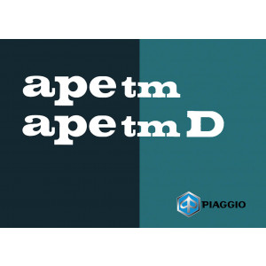 Piaggio Ape TM & Ape TM D Manuale