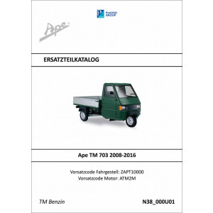 Piaggio Ape TM 703 Benzin Ersatzteilkatalog