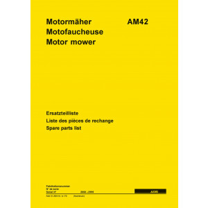 Aebi AM42 Motormäher Ersatzteilliste