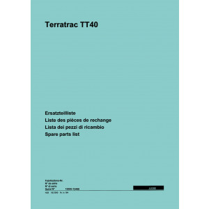 Aebi TT40 Terratrac Ersatzteilliste