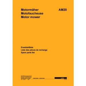 Aebi AM20 Motormäher Ersatzteilliste
