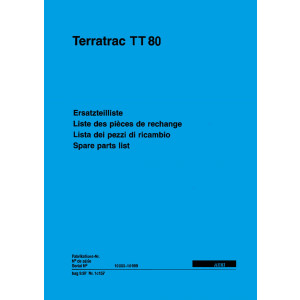 Aebi TT88 Terratrac Ersatzteilliste