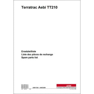 Aebi TT210 Terratrac Ersatzteilliste