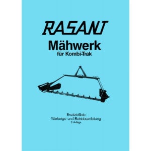 Aebi Rasant Mähwerk für Kombi Trak Ersatzteilliste Werkstatthandbuch und Betriebsanleitung