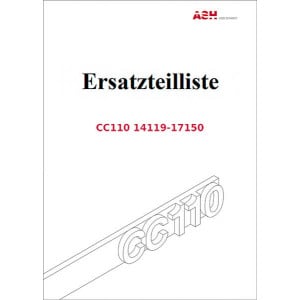 Aebi CC110 Combicut Ersatzteilliste
