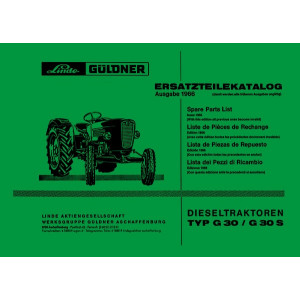 Güldner G30 und G30 S Ersatzteilkatalog