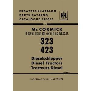 IHC McCormick 323 und 423 Dieselschlepper Ersatzteilkatalog