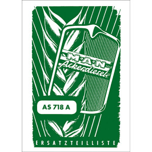 MAN AS 718 A Ackerdiesel Ersatzteilkatalog