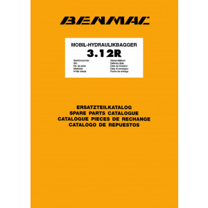 Benmac 3 12R Mobil-Hydraulikbagger Ersatzteilkatalog