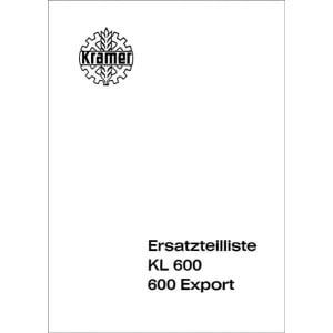 Kramer KL600 und 600 Export Ersatzteilliste