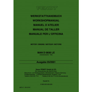 Fendt Favorit 900 Motor MAN D0836LE Werkstatthandbuch