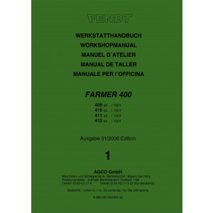Fendt Farmer 400 409 410 411 412 Werkstatthandbuch