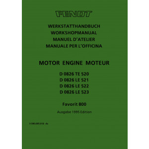 Fendt Favorit 800 Motor Werkstatthandbuch