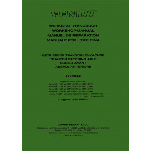 Fendt Favorit 611LSA 612LSA 614LSA 615LSA Getriebene Traktorlenkachse 004F Werkstatthandbuch