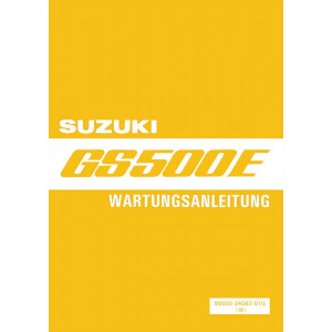 Suzuki GS500E Reparaturanleitung