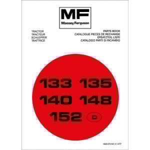 Massey-Ferguson MF133 MF135 MF140 MF148 MF152 Ersatzteilkatalog