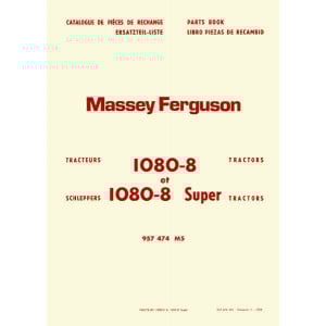 Massey-Ferguson MF1080-8 und MF1080-8 Super Ersatzteilkatalog