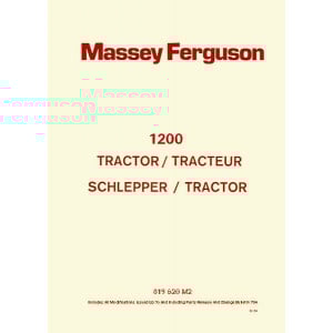 Massey-Ferguson MF1200 Ersatzteilkatalog