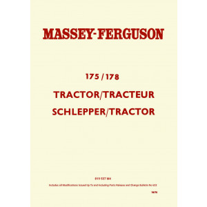 Massey-Ferguson MF175 und MF178 Ersatzteilkatalog