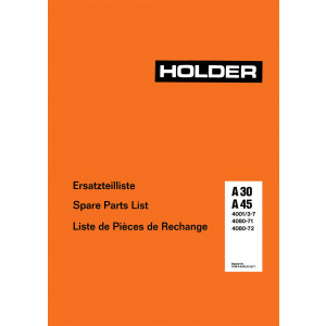 Holder A30 und A45 Ersatzteilkatalog