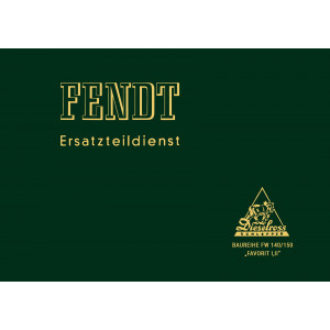 Fendt Favorit 1 und Favorit 2 FW140 und FW150 Ersatzteilkatalog