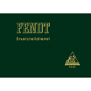 Fendt Geräteträger F12GT Ersatzteilkatalog