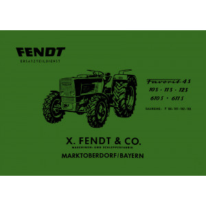 Fendt Favorit 4S 10S 11S 12S 610S 611S Ersatzteilkatalog