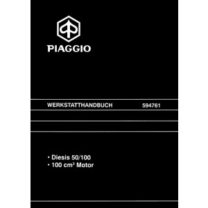 Piaggio Diesis 50 und 100 Motor Werkstatthandbuch