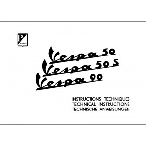 Vespa 50 (V5A) 50s (V5SA) 90 (V9A) Technische Anweisungen