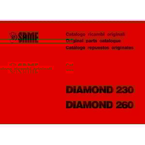 Same Diamond 230 und 260 Ersatzteilkatalog