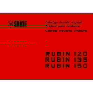 Same Rubin 120 135 150 Ersatzteilkatalog