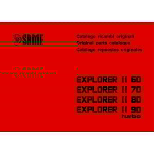 Same Explorer II 60 70 80 90 Turbo Ersatzteilkatalog