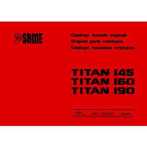 Same Titan 145 160 190 Ersatzteilkatalog