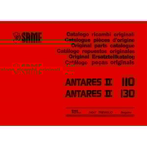 Same Antares II 110 und 130 Ersatzteilkatalog