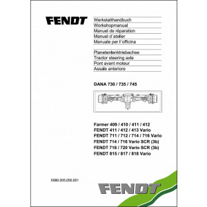 Fendt DANA 730 735 745 Achse Werkstatthandbuch