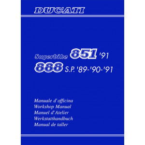 Ducati Superbike 851 MY1991 und 888 S,P, MY1989-1991 Werkstatthandbuch
