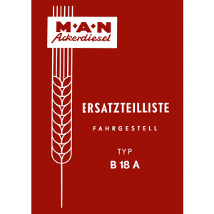 MAN B18A Fahrgestell Ersatzteilkatalog