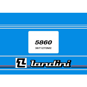 Landini 5860 New Spare Parts List