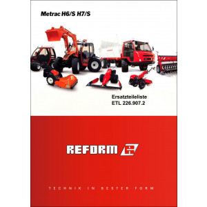 Reform Metrac H6/S und Metrac H7/S Ersatzteilliste