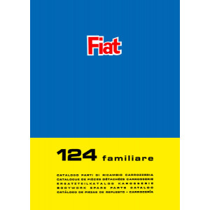 Fiat 124 Familiare Karosserie Ersatzteilkatalog