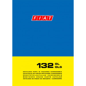 Fiat 132GL und 132GLS Karosserie Ersatzteilkatalog