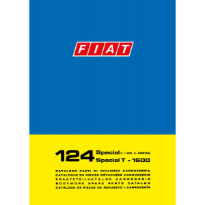Fiat 124 Special & 124 Special T-1600 Karosserie Ersatzteilkatalog