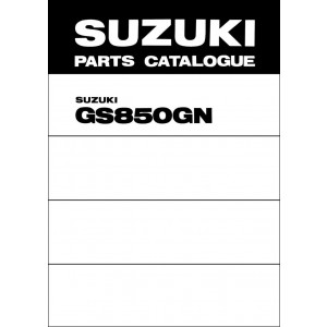 Suzuki GS850G Parts Catalogue