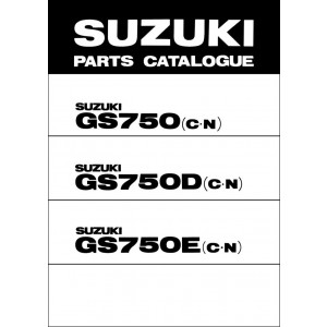 Suzuki GS750 GS750D GS750E MY1978-1979 Parts Catalogue