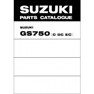 Suzuki GS750 GS750D GS750E Parts Catalogue