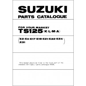 Suzuki TS125 MY1973-1976 Parts Catalogue