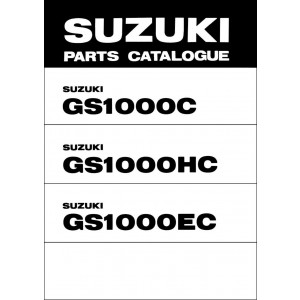 Suzuki GS1000 GS1000H GS1000E Parts Catalogue