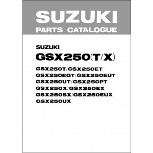 Suzuki GSX250 Parts Catalogue