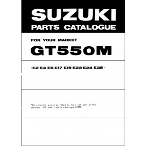 Suzuki GT550M Parts Catalogue